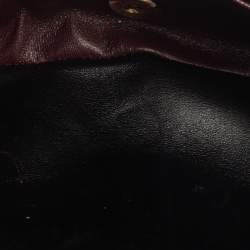 Pre Owned حقيبة شانيل قلاب مزدوج كلاسيكية متوسطة جلد مبطن سوداء