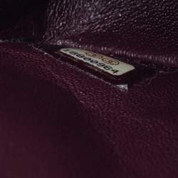 Pre Owned حقيبة شانيل قلاب مزدوج كلاسيكية متوسطة جلد مبطن سوداء