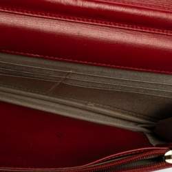 Chanel Red Caviar Leather CC Timeless Wallet On Chain