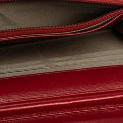 Chanel Red Caviar Leather CC Timeless Wallet On Chain