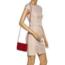Chanel Red Caviar Leather CC Timeless Wallet On Chain