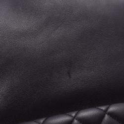 Pre Owned Chanel Black Quilted Lambskin Leather Backpack