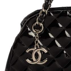 Pre Owned حقيبة شانيل "جست مادموازيل بولر" متوسطة جلد مبطن أسود