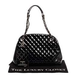 Pre Owned حقيبة شانيل "جست مادموازيل بولر" متوسطة جلد مبطن أسود