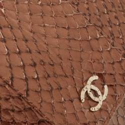 Chanel Metallic Brown Python and Leather WOC Bag