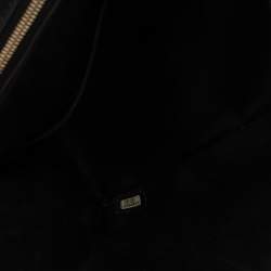 Pre Owned حقيبة شانيل قلاب ماكسي كلاسيكية جلد تمساح سوداء