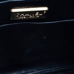 Pre Owned حقيبة شانيل قلاب ماكسي كلاسيكية جلد تمساح سوداء