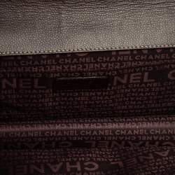 مملوكة مسبقًا Chanel Dark Burgundy Leather Double Pocket Satchel 