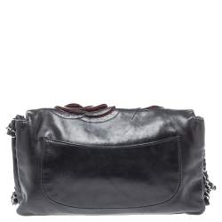 مملوكة مسبقًا Chanel Black Leather Paris Shanghai Camellia Flap Bag