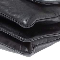 مملوكة مسبقًا Chanel Black Leather Paris Shanghai Camellia Flap Bag