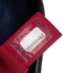 Pre Owned Chanel Blue/Black Quilted Leather Small Gabrielle Bag