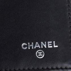 مملوكة مسبقًا محف ظة شانيل بريليانت سي سي جلد لامعة مبطنة سوداء