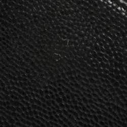 Pre Owned Chanel Black Leather Timeless CC Zip Around Wallet