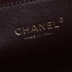 Pre Owned Chanel Beige/Black Caviar Leather CC Filigree Flap Bag