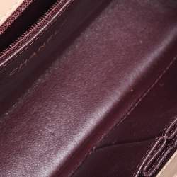 Pre Owned Chanel Beige/Black Caviar Leather CC Filigree Flap Bag