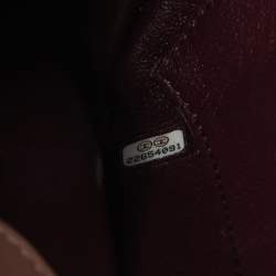 Pre Owned Chanel Beige/Black Caviar Leather CC Filigree Flap Bag