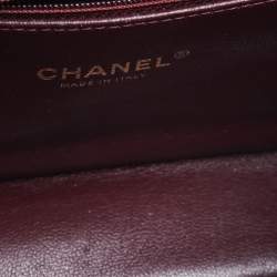 Pre Owned Chanel Beige/Black Caviar Leather CC Filigree Flap Bag
