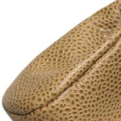 Pre Owned Chanel Beige Caviar Leather Vintage CC Coin Pouch 