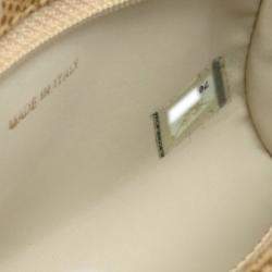 Pre Owned Chanel Beige Caviar Leather Vintage CC Coin Pouch 