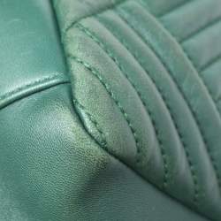 Pre Owned Chanel Green Crossing Quilted Leather CC Flap Shoulder Bag