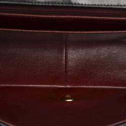 Pre Owned Chanel Black Lambskin Leather Vintage Diana Flap Bag