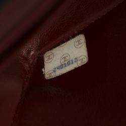 Pre Owned Chanel Black Lambskin Leather Vintage Diana Flap Bag