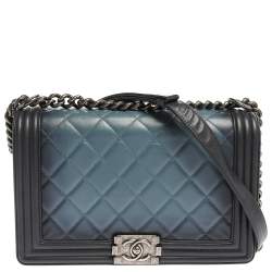 Chanel blue best sale ombre bag