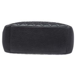 مملوكة مسبقًا Chanel Black Quilted Caviar Leather Grand Shopping Tote