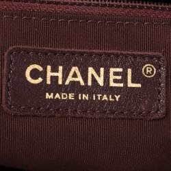 Pre Owned Chanel Black Quilted Leather Button Up Hobo