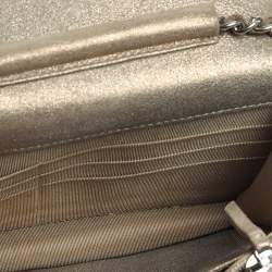 Pre Owned حقيبة كلتش شانيل WOC بريلينت جلد أحمر لامع