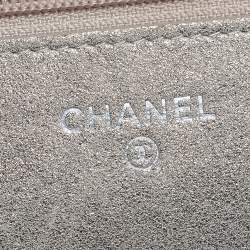 Pre Owned حقيبة كلتش شانيل WOC بريلينت جلد أحمر لامع