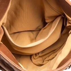 Pre Owned Chanel Tan Leather Chain Around Hobo