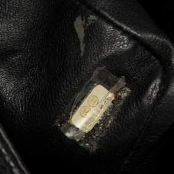 Pre Owned Chanel Black Quilted Caviar Leather Maxi Classic Single Flap Bag