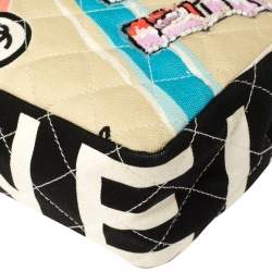 Pre Owned Chanel Multicolor Print Quilted Canvas Arc De Triomphe Shoulder Bag