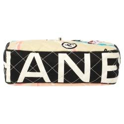 Pre Owned Chanel Multicolor Print Quilted Canvas Arc De Triomphe Shoulder Bag