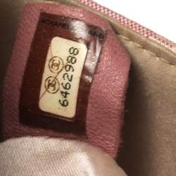 مملوكة مسبقًا Chanel Pink Fabric Medium CC Logo Travel Line Flap Bag