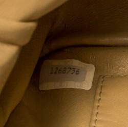 Pre Owned Chanel Vintage Beige Lambskin Quilted Shoulder Bag