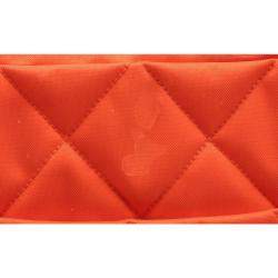 Pre Owned Chanel Orange Nylon Chain Bag