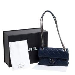 مملوكة مسبقًا Chanel Blue Leather 31 Rue Cambon Flap Bag