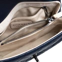 مملوكة مسبقًا Chanel Blue Leather 31 Rue Cambon Flap Bag