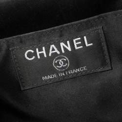 Pre Owned Chanel Black Patent Leather Vintage Chocolate Bar Kisslock Shoulder Bag