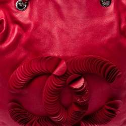 Pre Owned حقيبة شانيل "ديسك بون بون" جلد فيروزي