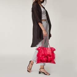 Pre Owned حقيبة شانيل "ديسك بون بون" جلد فيروزي