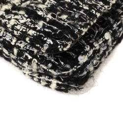 Pre Owned Chanel Black/White Tweed Small Flap Bag