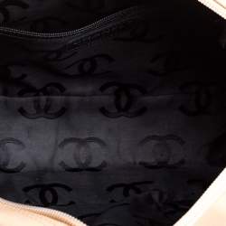 مملوكة مسبقًا Chanel Beige/Black Quilted Leather Ligne Cambon Bag