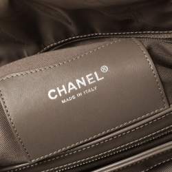 Pre Owned حقيبة شانيل جست مادموازيل بولر متوسطة جلد مبطنة بيج داكنة 