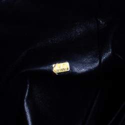 Pre Owned Chanel Black Quilted Caviar Leather Jumbo Classic Single Flap Bag