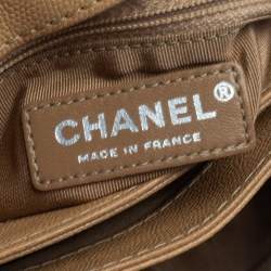 Pre Owned Chanel Beige Caviar Leather Medium Urban Companion Flap Bag