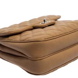 Pre Owned Chanel Beige Caviar Leather Medium Urban Companion Flap Bag