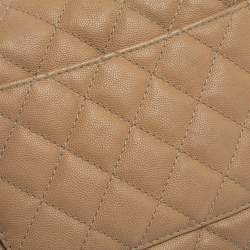 Pre Owned Chanel Beige Caviar Leather Medium Urban Companion Flap Bag